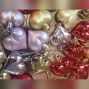 Heart Ornaments 36 pieces